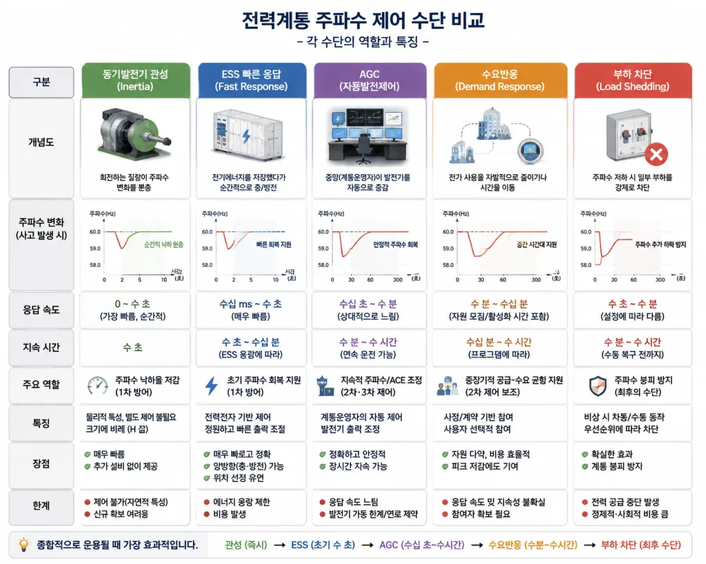 ESS와 수요반응을 활용한 전력계통 주파수제어
